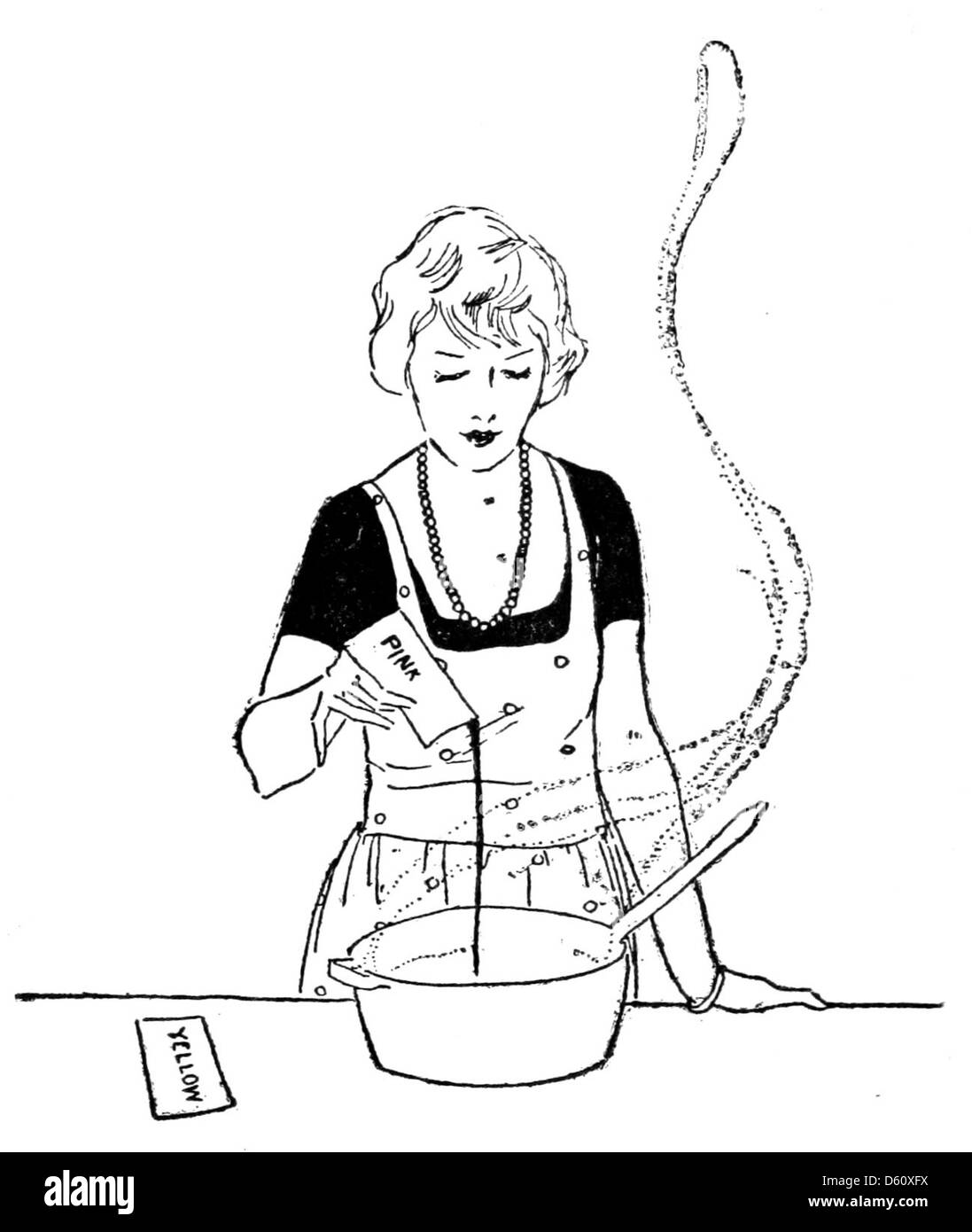 Una guida del 1922 alla sartoria, che offre un corso completo per le donne interessate al cucito e alla creazione di capi di abbigliamento. Il libro copre varie tecniche, modelli e metodi utilizzati nella costruzione di abiti e altri articoli di abbigliamento. Foto Stock