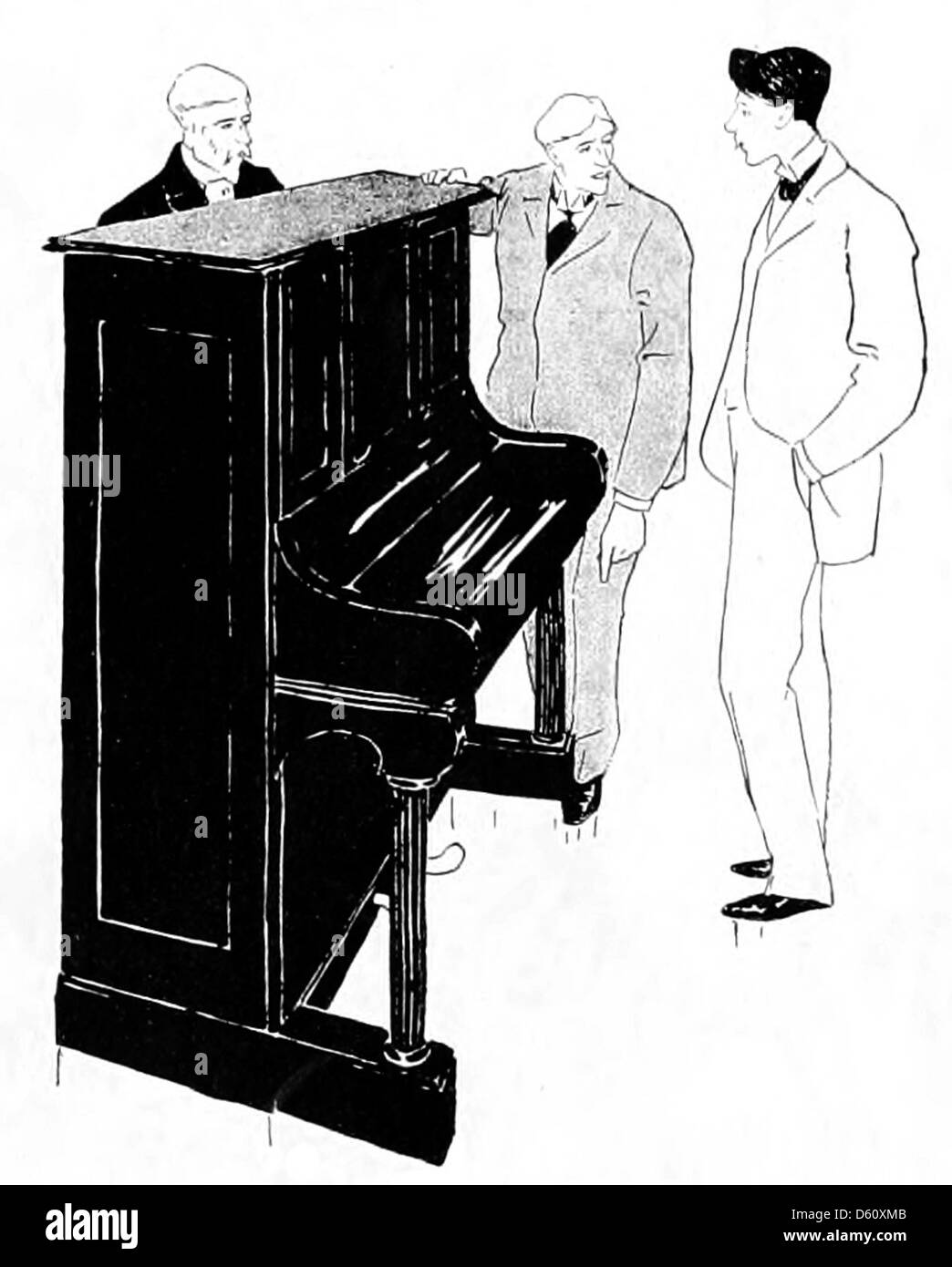 Questa immagine del 1894 raffigura una scena serale drammatica, probabilmente da un incontro sociale o da uno spettacolo teatrale. L'atmosfera trasmette emozioni, forse legate a un evento speciale o a un'attività sociale del tempo. Foto Stock