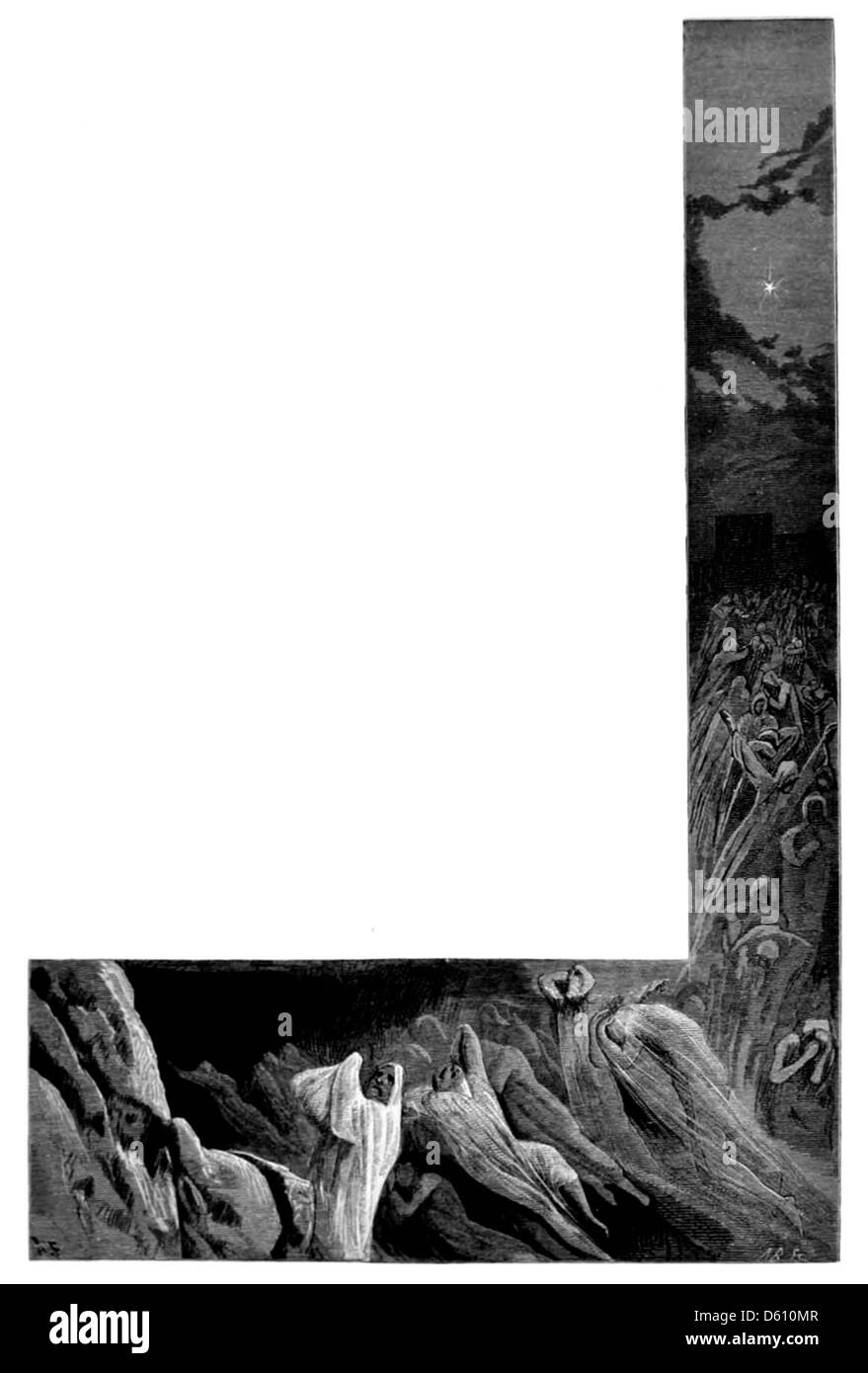 Un'illustrazione del 1874 tratta dal dramma di William Shakespeare "sogno di una notte di mezza estate", che mostra scene chiave e personaggi della commedia romantica. Le opere d'arte riprendono la magica ambientazione della foresta, le fate e gli amanti del gioco. Foto Stock