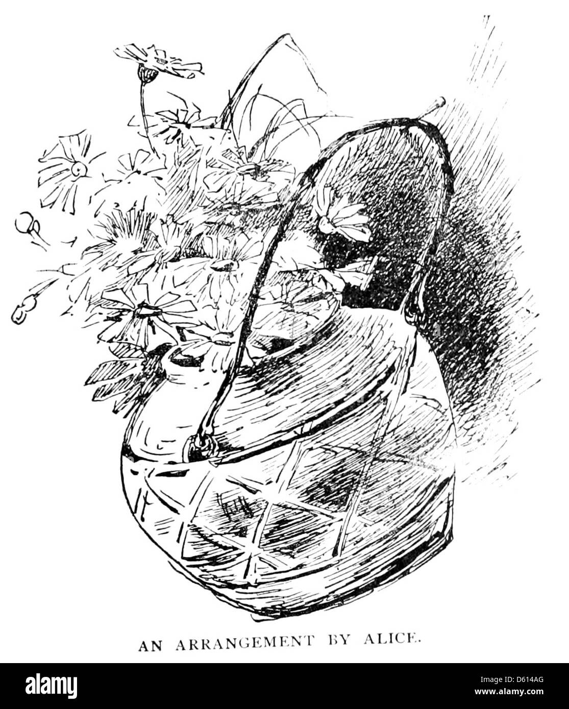 Questa immagine del 1884 cattura una famiglia che si gode un volo in mongolfiera, una forma popolare di intrattenimento durante la fine del XIX secolo. Offre una vista dell'avventura all'aria aperta della famiglia, evidenziando la costruzione della mongolfiera e il paesaggio circostante. Foto Stock