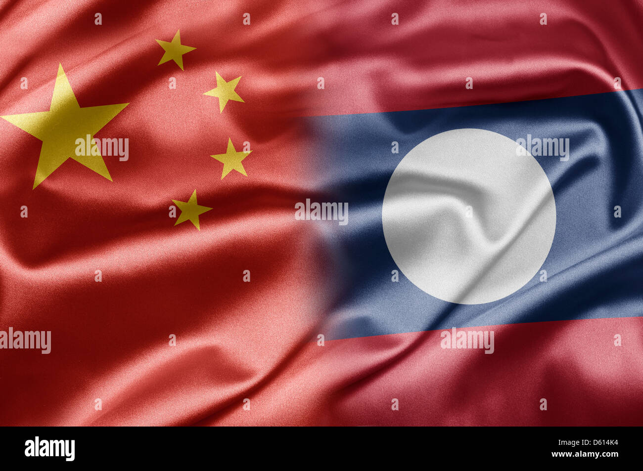 Cina e Laos Foto Stock