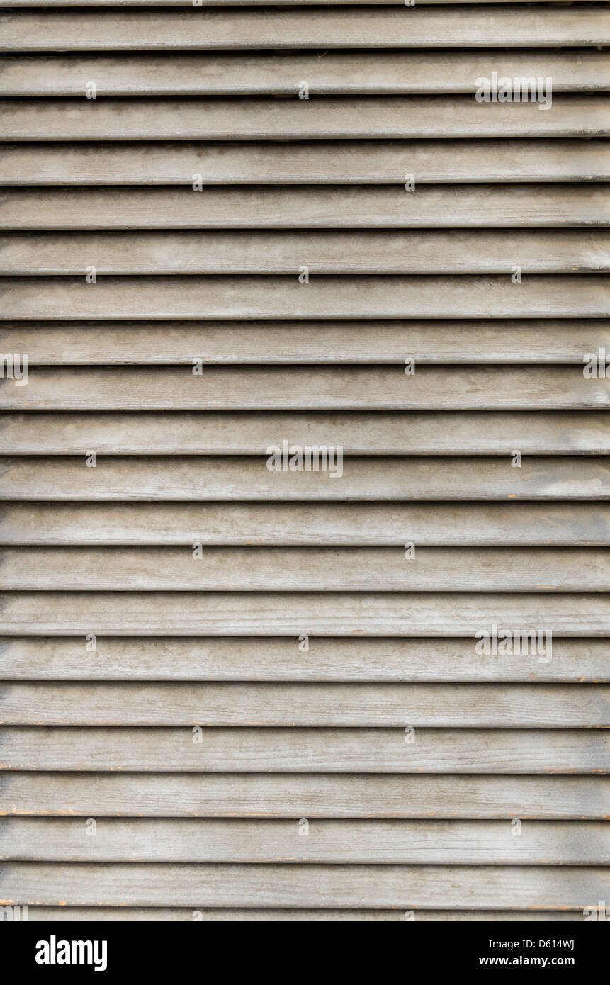 Weathered legno bocchette di ventilazione Foto Stock