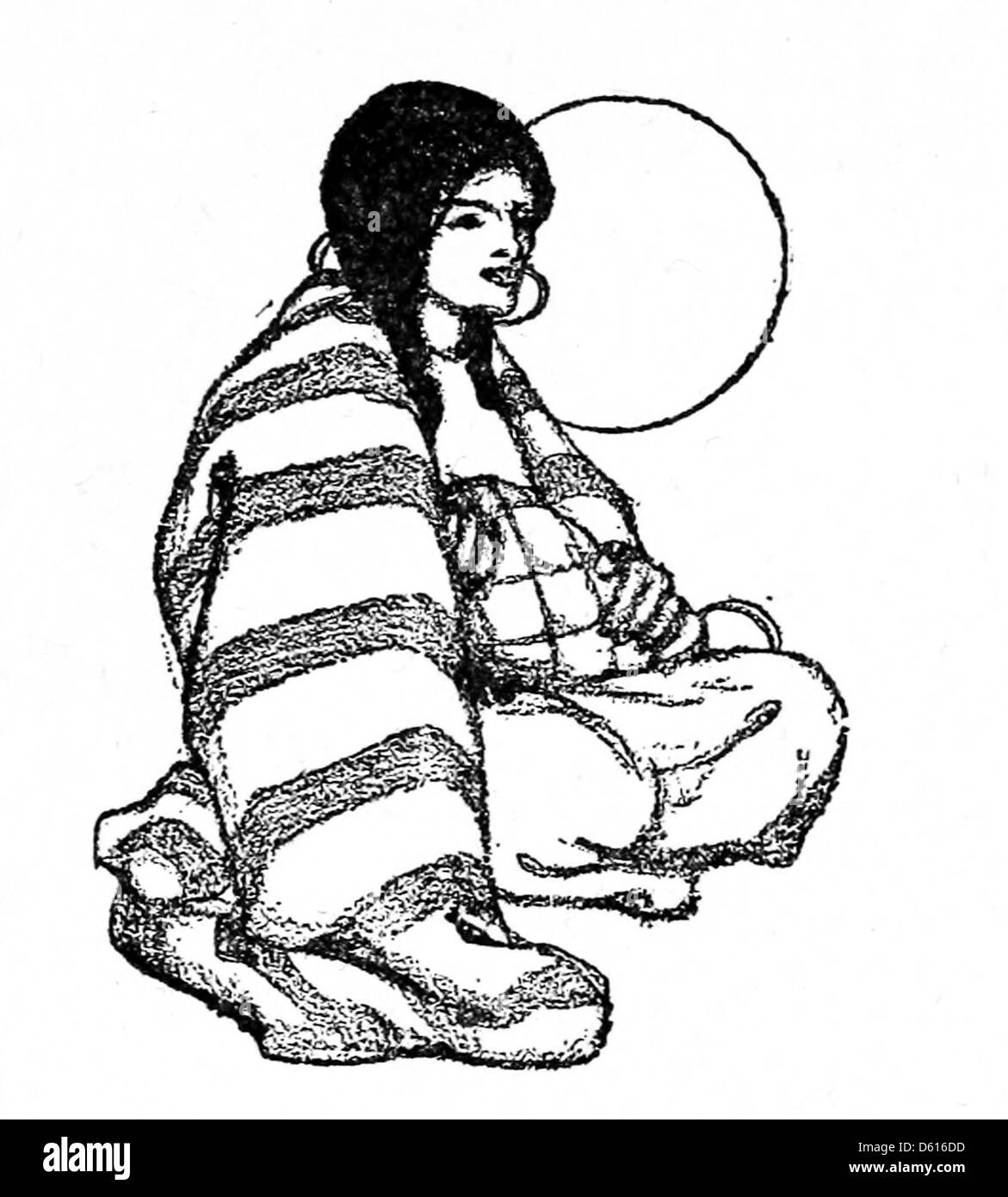 Questa immagine del 1909 presenta un'edizione illustrata di "un giardino dei versi per bambini", una raccolta di poesie di Robert Louis Stevenson, amata per i suoi versi adatti ai bambini e le immagini stravaganti. Foto Stock