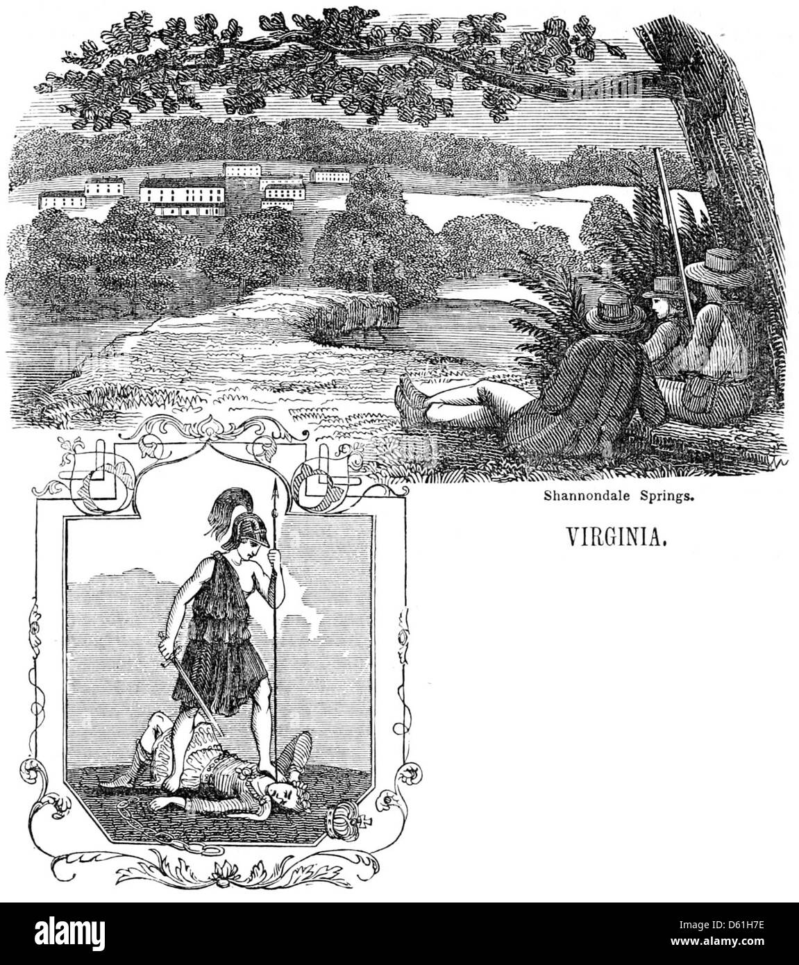 Una descrizione pittorica degli Stati Uniti; abbracciando la storia, posizione geografica, risorse agricole e minerali .. (1860) Foto Stock