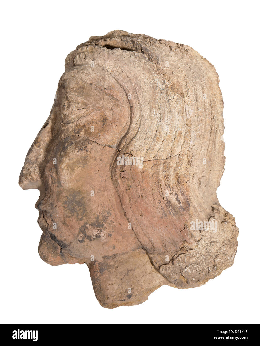 Terracotta mesopotamiche faccia presto seconda millennio A.C. Foto Stock