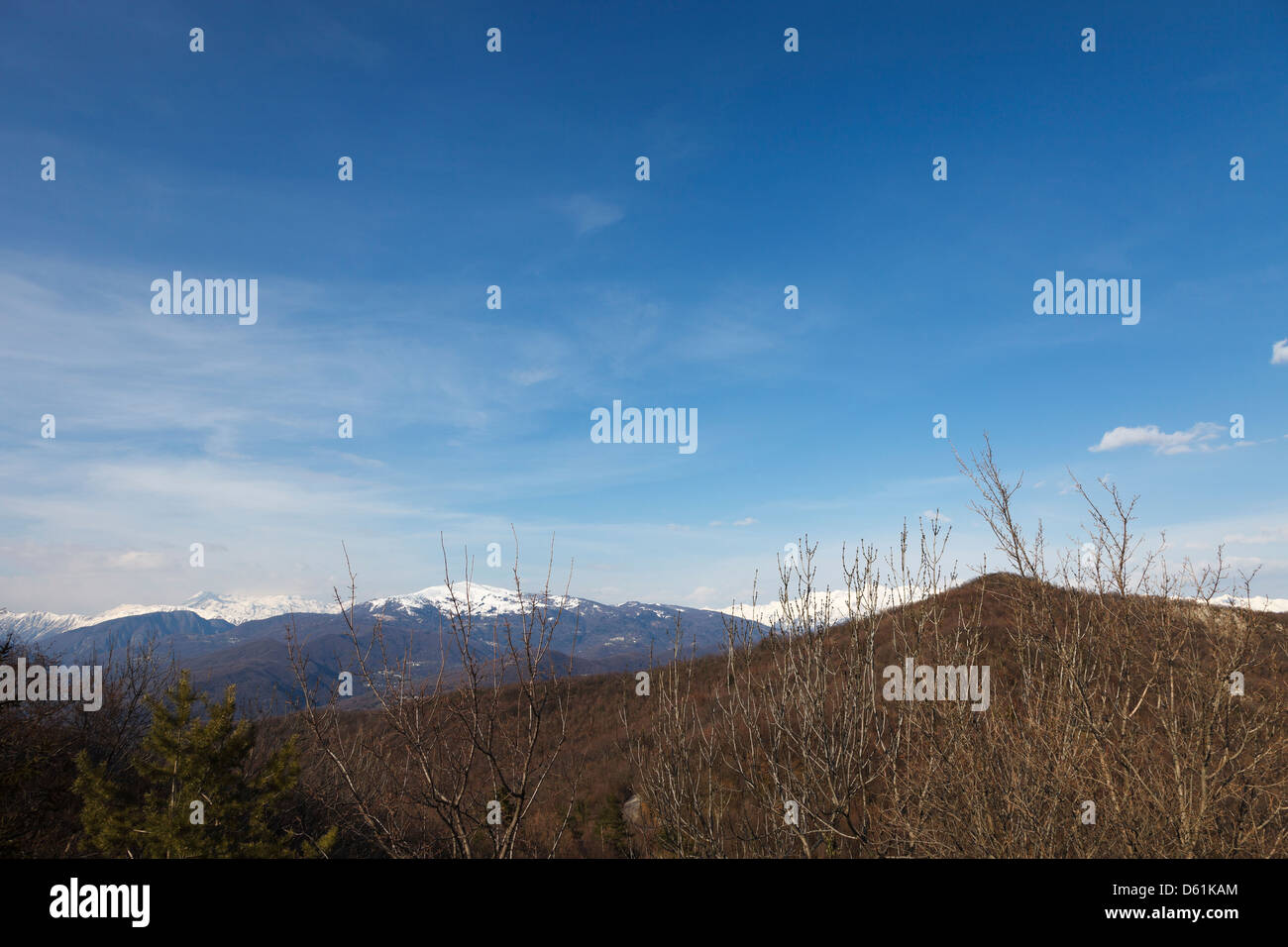 Il paesaggio delle montagne, Friuli, Italia Foto Stock