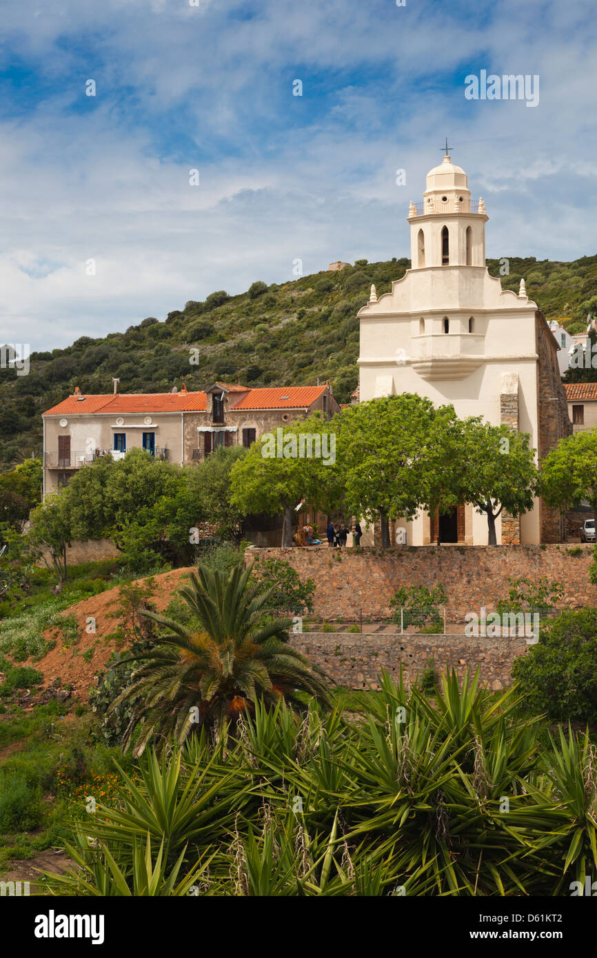 Francia, Corsica Cargese, Eglise Catholique de rito Grec, chiesa greca, esterna Foto Stock