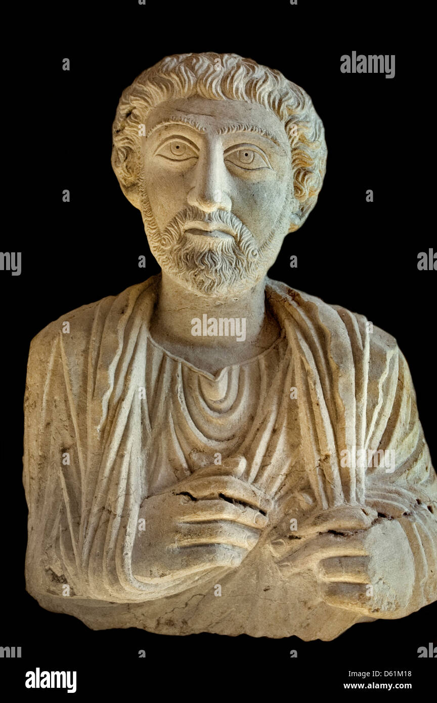 Buste de Allat 2 Cent Palmyra Siria Syrian Museum Foto Stock