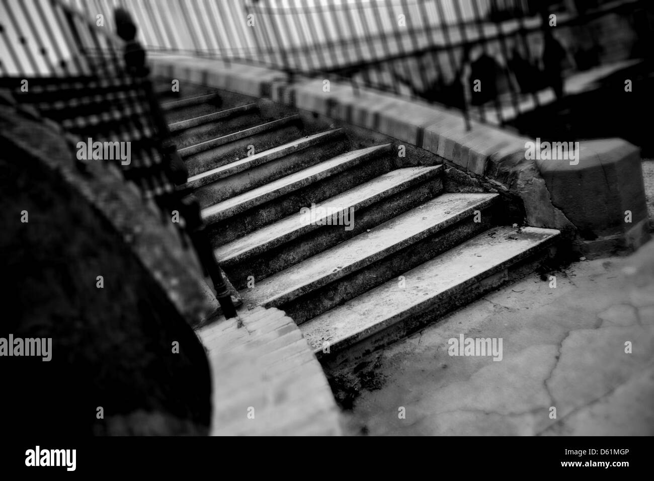 Scala a Rennes-Le-Chateau, nel sud della Francia Foto Stock
