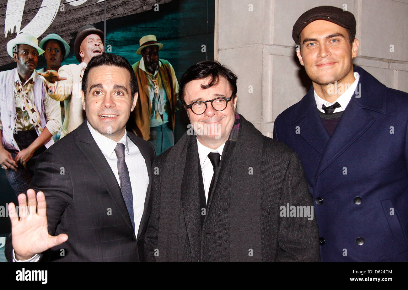 Mario Cantone, Nathan Lane e Cheyenne Jackson Broadway apertura notturna di 'L' Gershwins Porgy and Bess' alla Richard Foto Stock