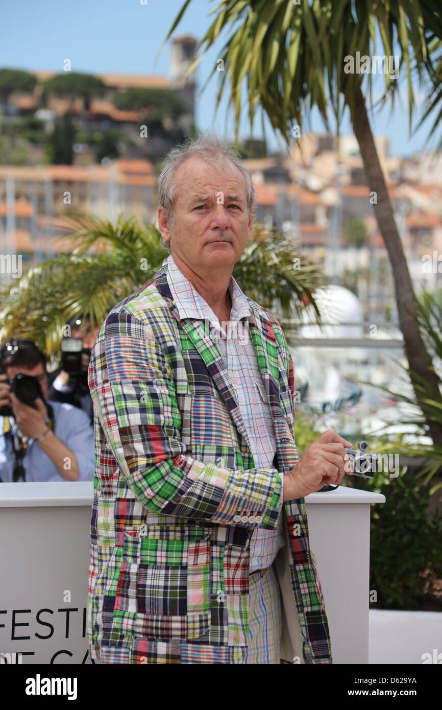 Attore Bill Murray al film di apertura photocall di 'Moonrise unito" durante il sessantacinquesimo Cannes Film Festival presso il Palais des Festivals a Cannes, Francia, il 16 maggio 2012. Foto: Hubert Boesl Foto Stock