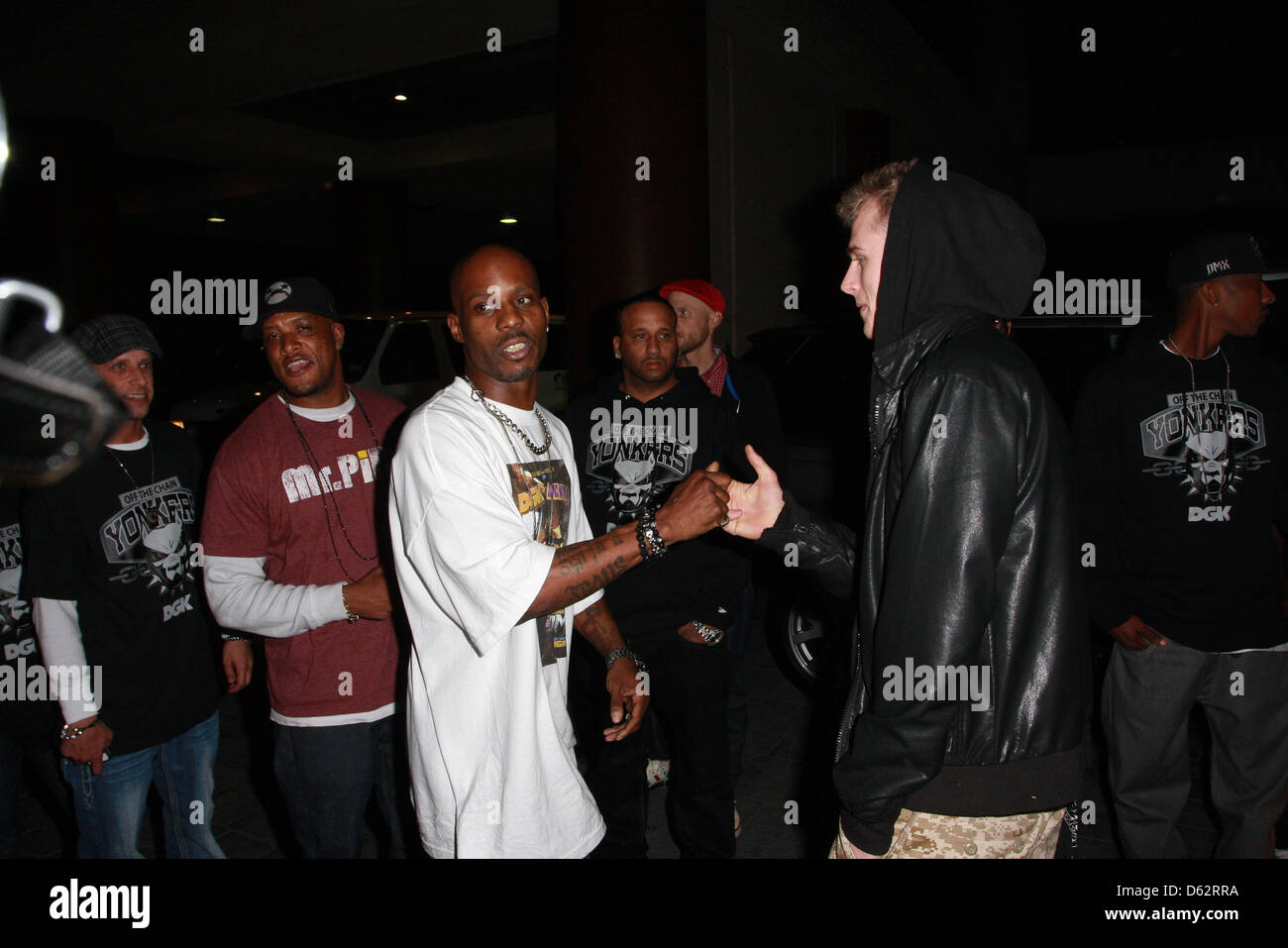 Il rapper DMX effettuando in corrispondenza di un evento sponsorizzato da DGK skateboard presso il Cafe Sevilla nella lunga spiaggia di Los Angeles, California - 06.01.12 Foto Stock