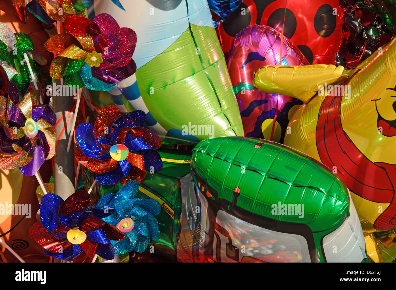 Foto di palloncini colorati. Foto Stock