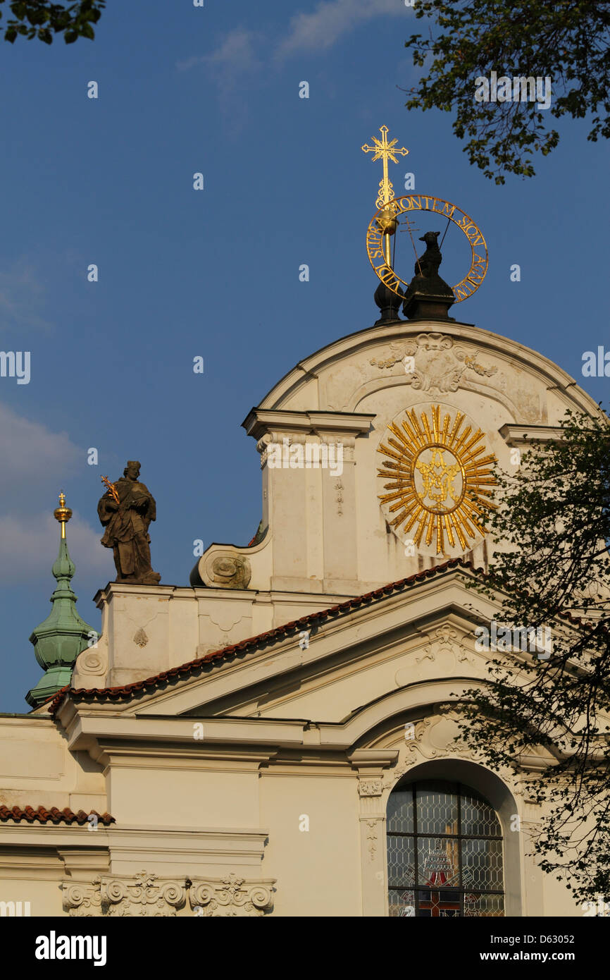 Dettaglio del Monastero di Strahov. Mala Strana, Praha, Foto Stock