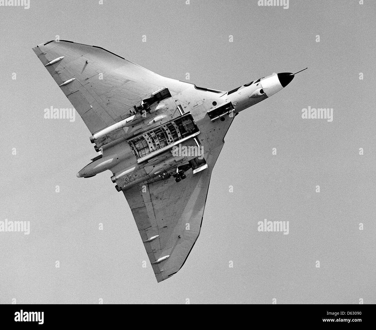 Vulcan B2 aeromobili con bomb porte aperte. Foto Stock