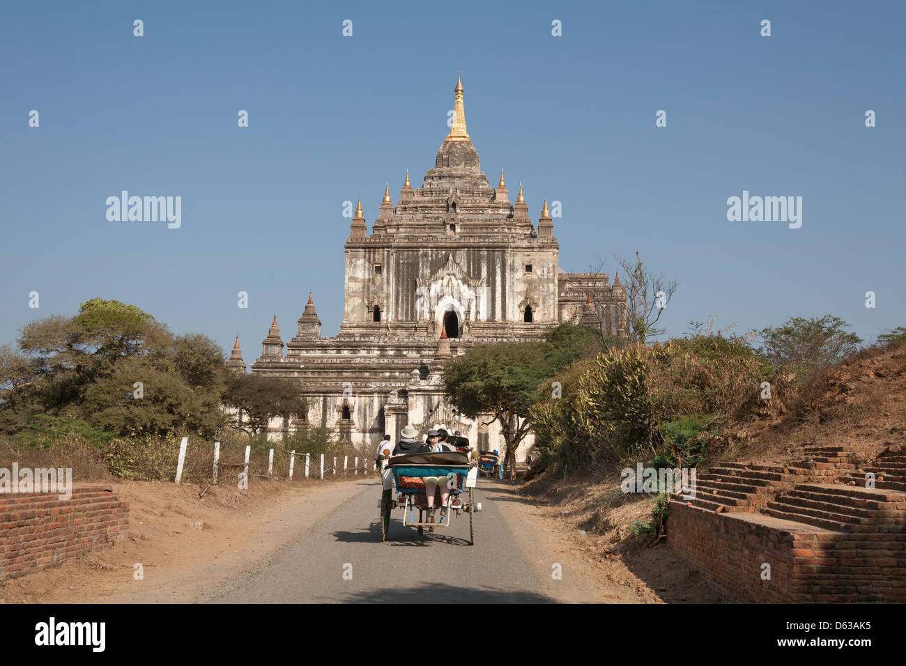 Tempio Thatbyinnyu, Old Bagan, Bagan, Myanmar (Birmania) Foto Stock