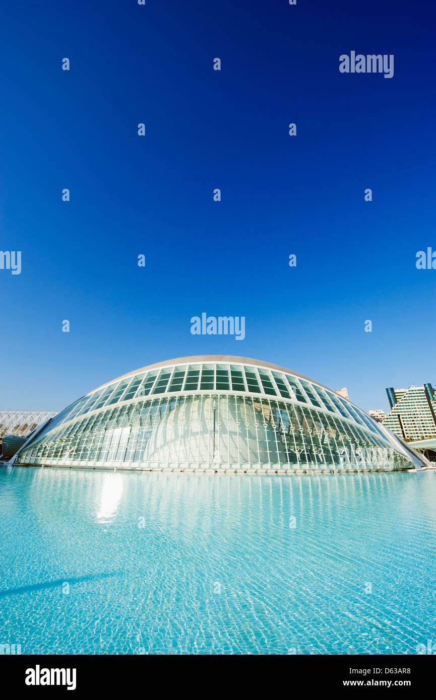 L'Hemisferic, Città delle Arti e delle Scienze di Valencia, Spagna, Europa Foto Stock