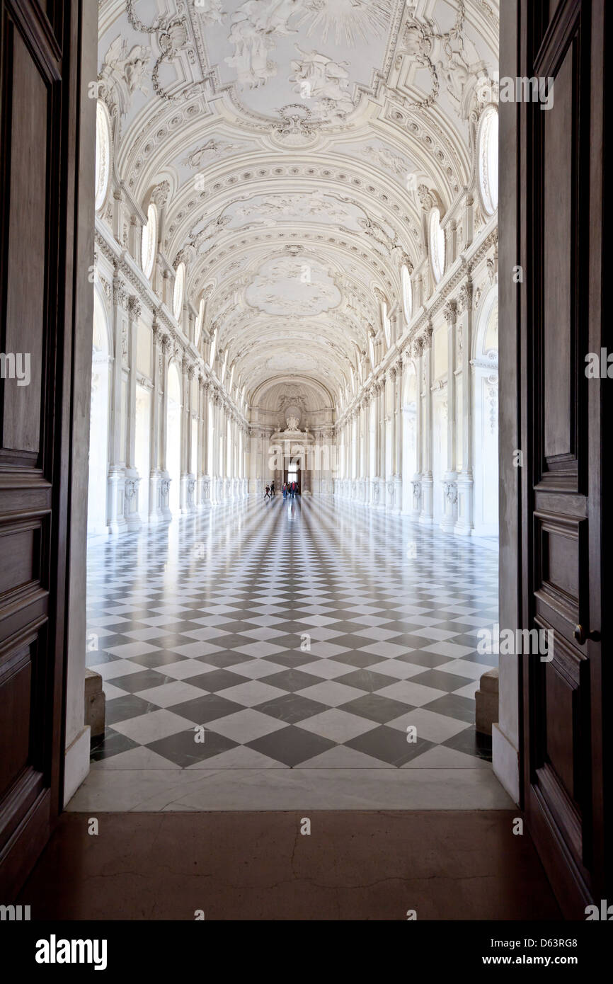 Italia - Royal Palace - Galleria di Diana Venaria Foto Stock