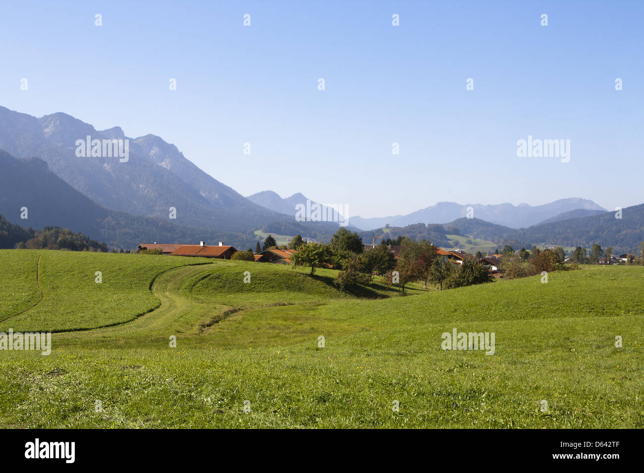 Paesaggio in Baviera Foto Stock