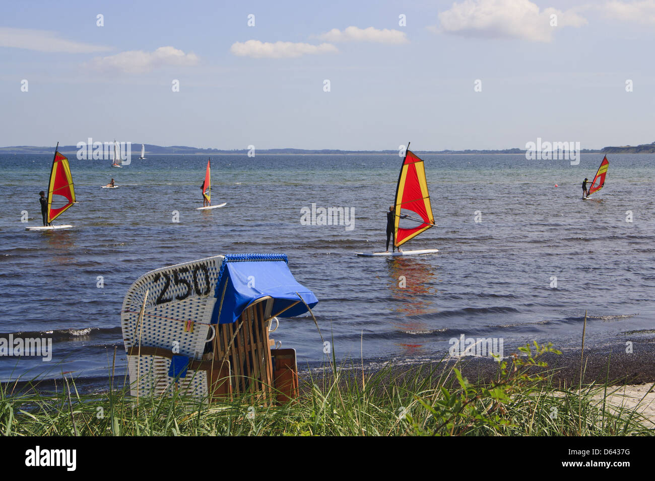 Scuola di vela Howacht Germania Foto Stock