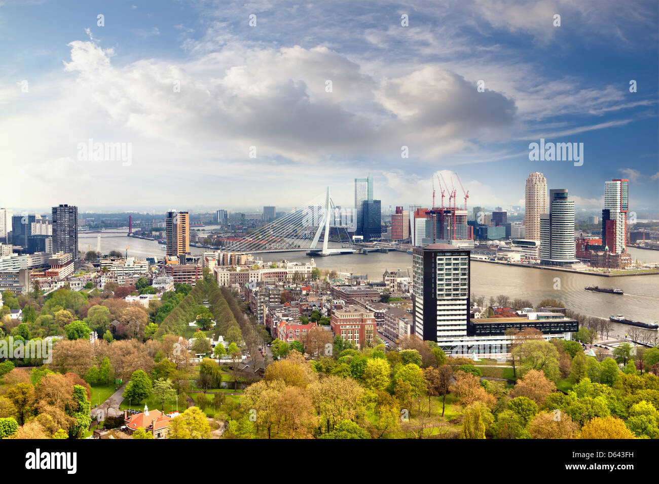 Panorama di Rotterdam Foto Stock