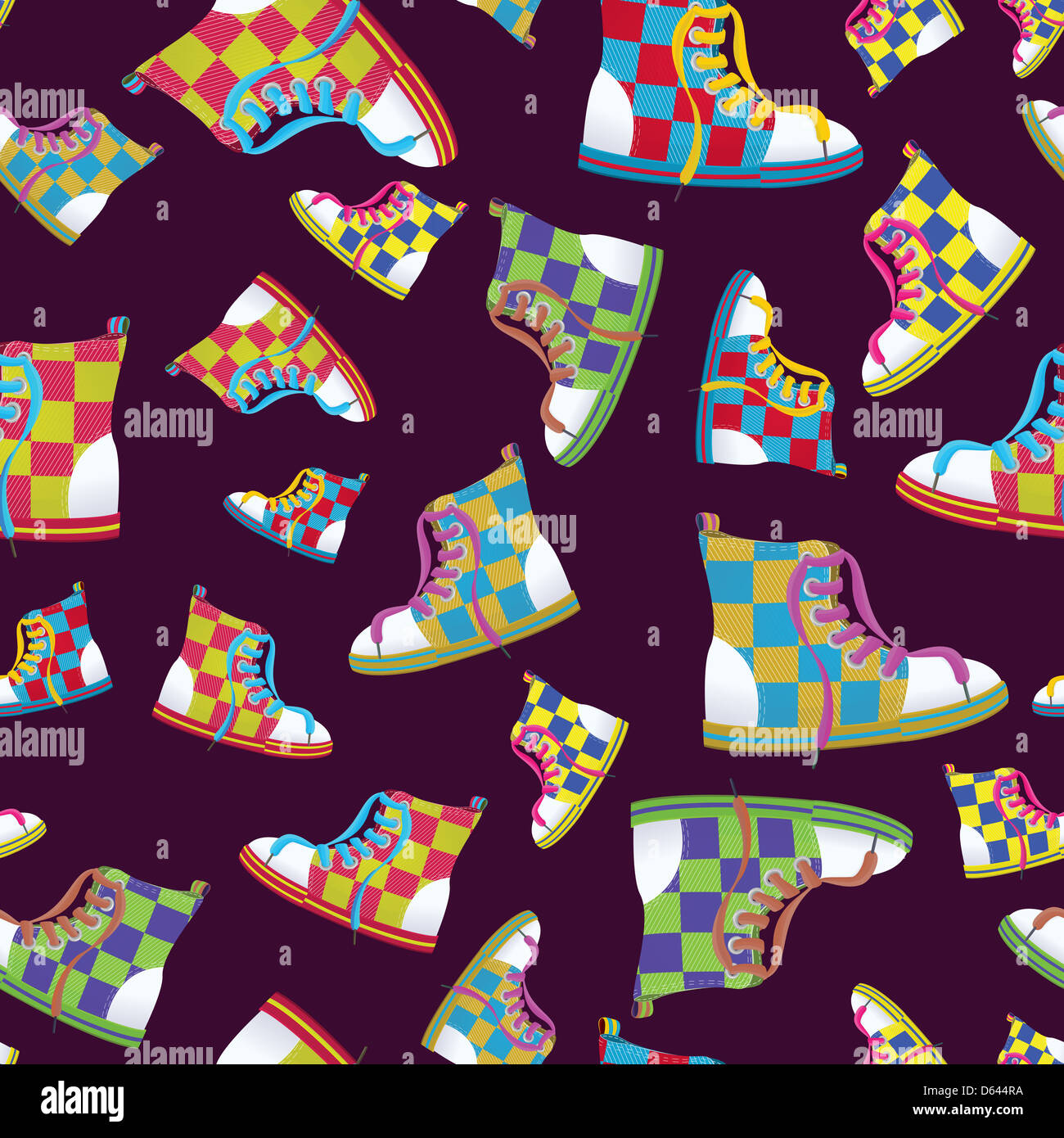 Verifica sneaker modello senza giunture Foto Stock