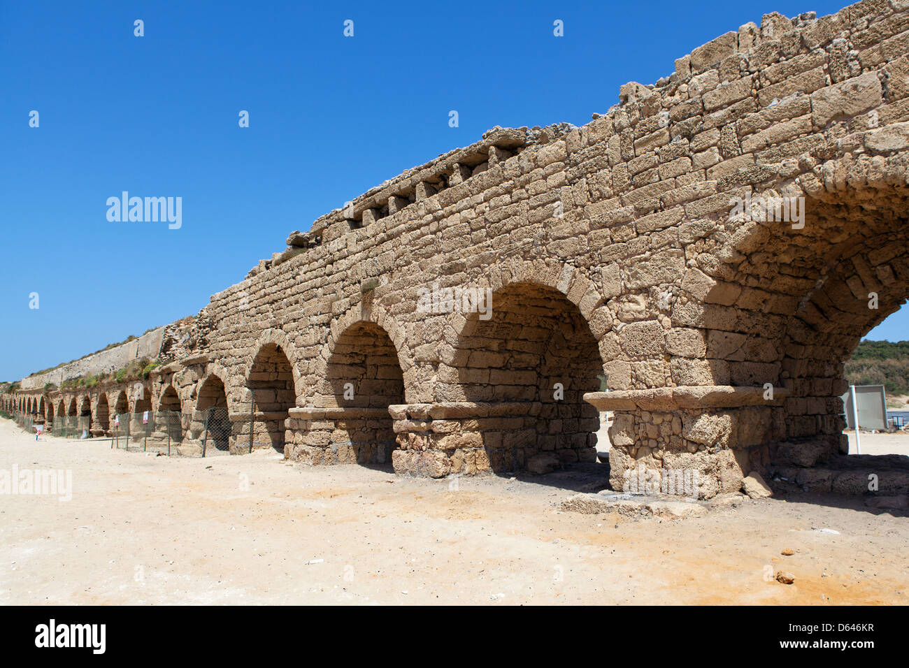 Acquedotto nella Terra Santa Foto Stock