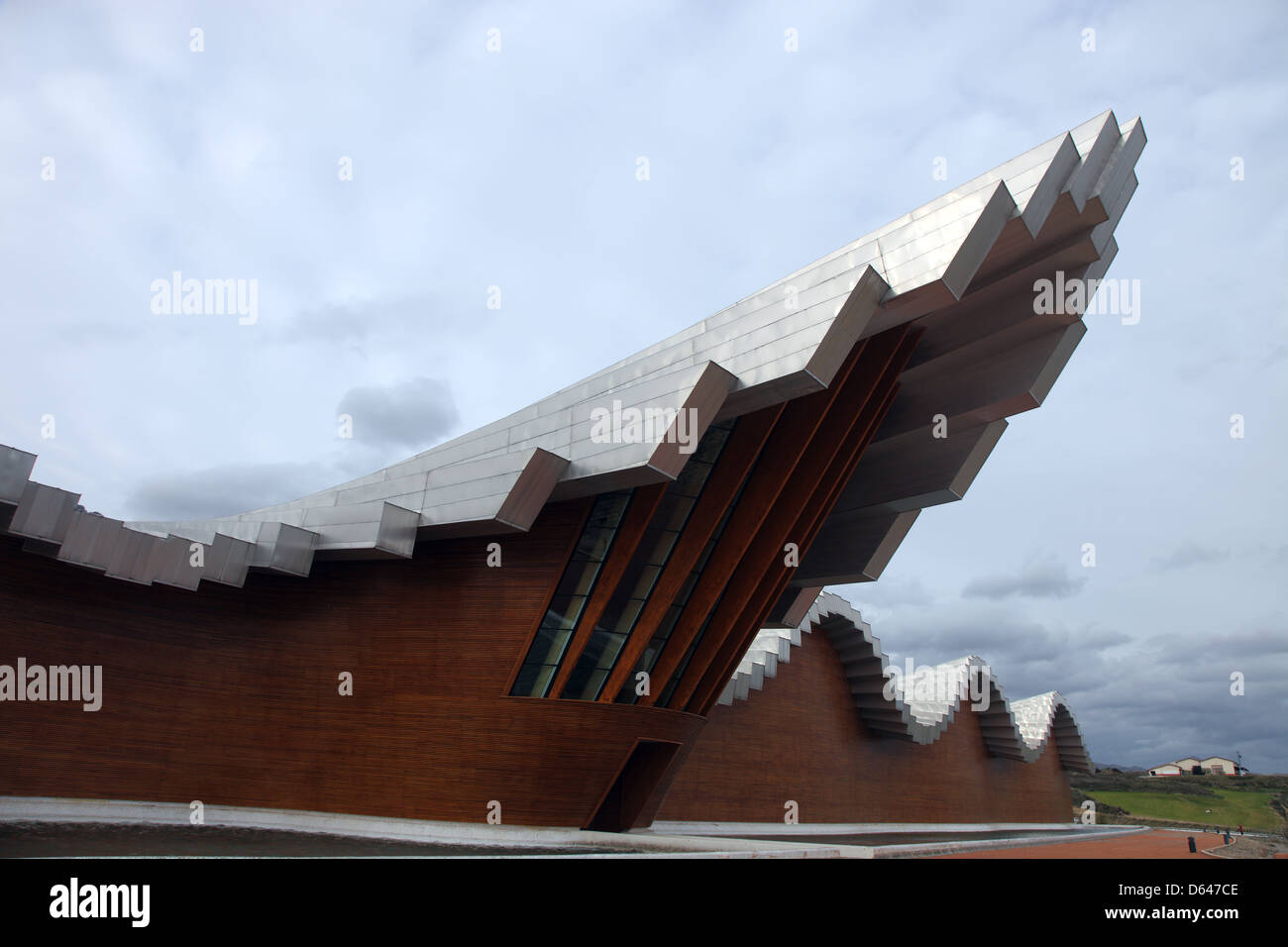 La cantina Ysios progettato da Santiago Calatrava Foto Stock