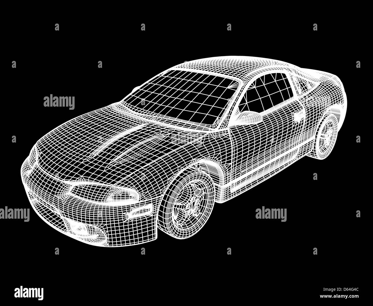 Computer-aided design di un automobile Foto Stock