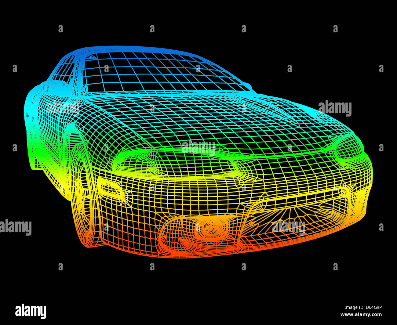 Computer-aided design di un automobile Foto Stock