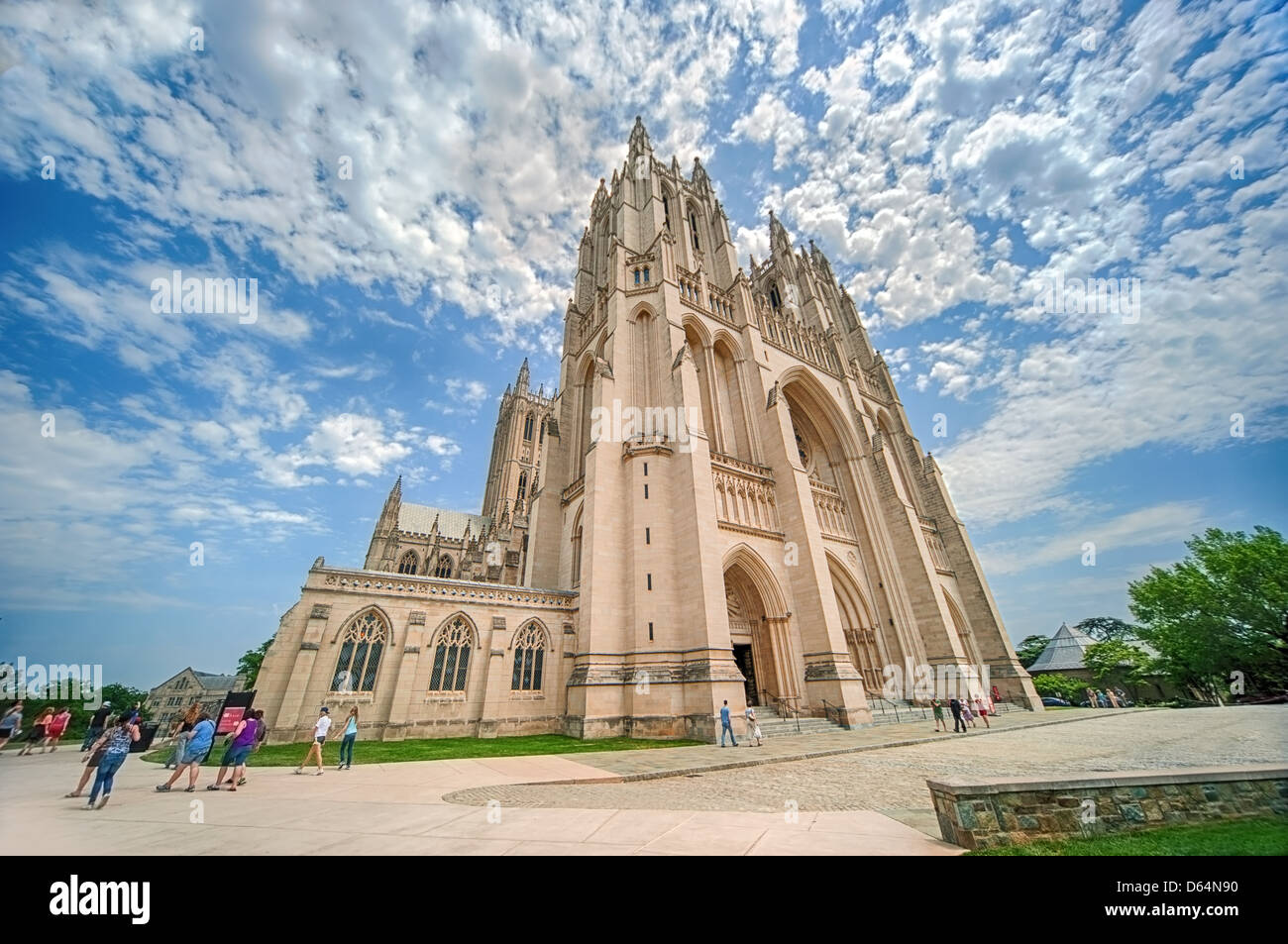 La Cattedrale Nazionale di Washington a Washington DC Foto Stock