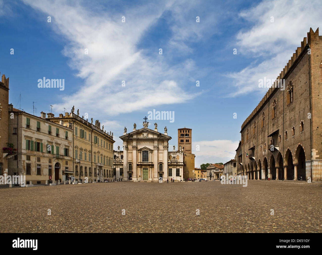 Zona centrale a Mantova Foto Stock