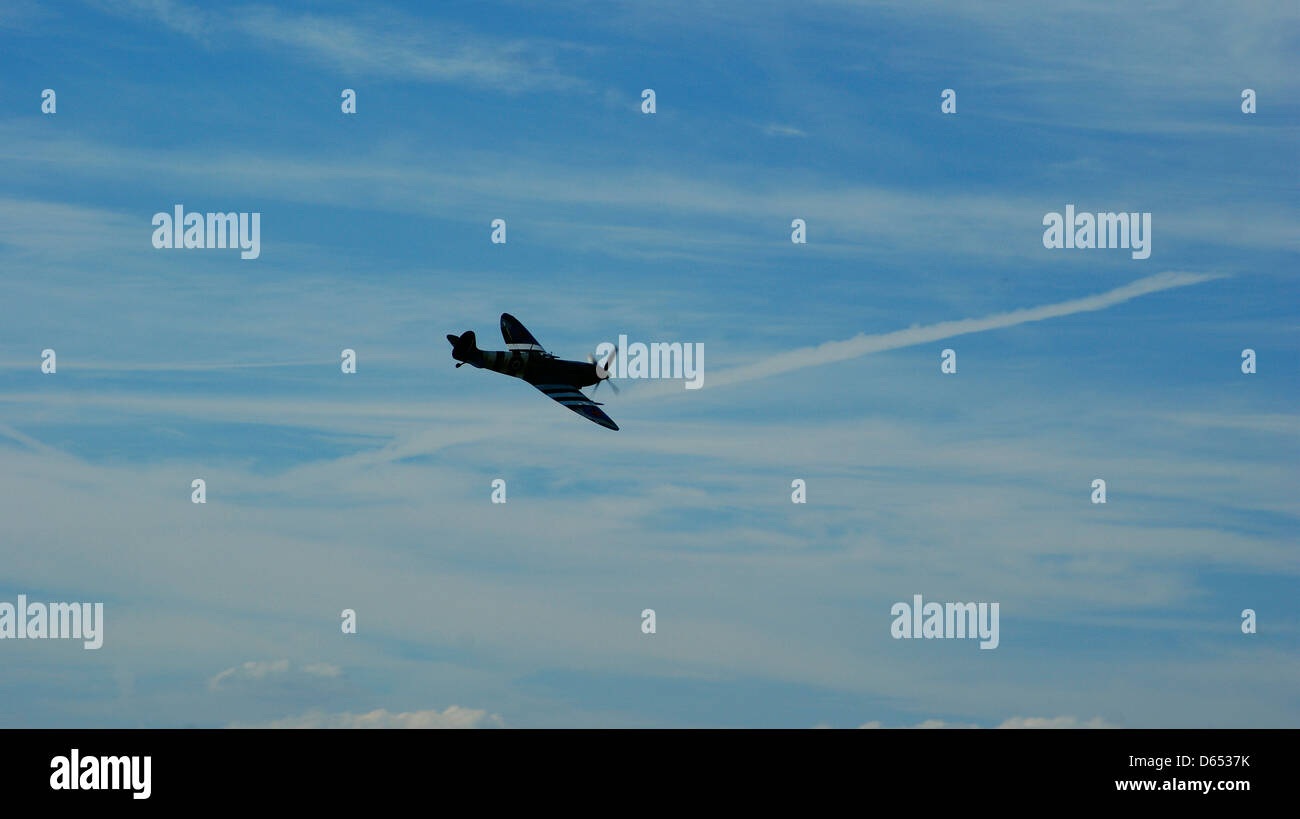 Spitfire mark 9 guerra mondiale 2 da combattimento aereo battenti Foto Stock