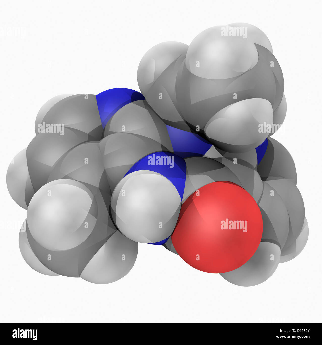 Nevirapina la molecola di farmaco Foto Stock