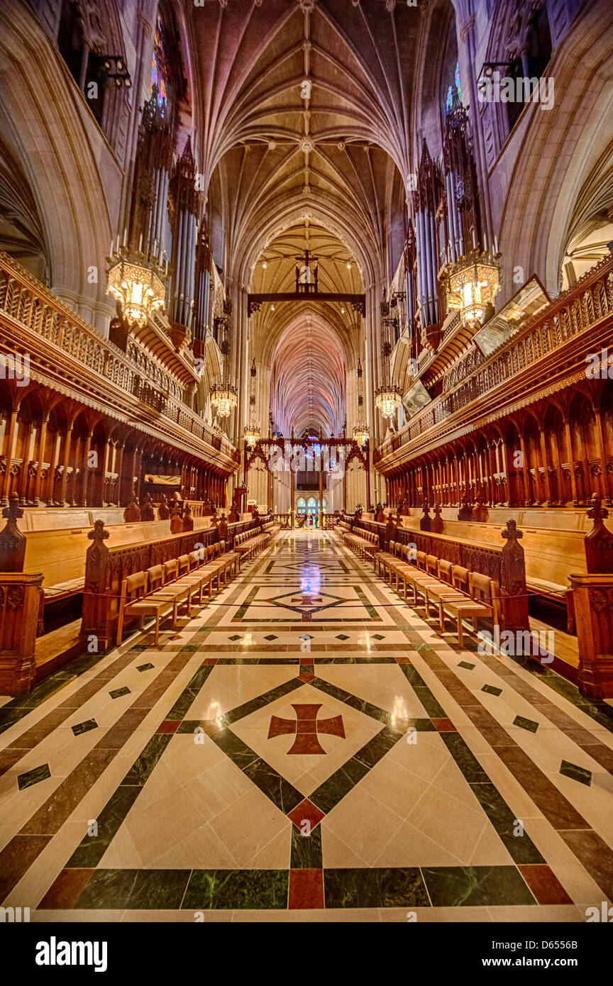 La Cattedrale Nazionale di Washington a Washington DC Foto Stock