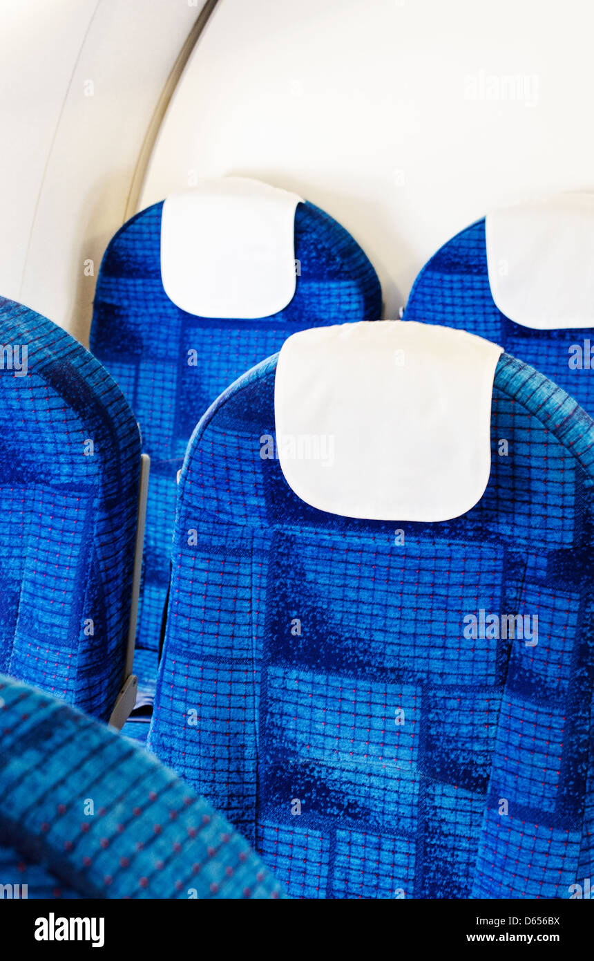 Aeroplano sedi vuote e libera del passeggero Foto Stock