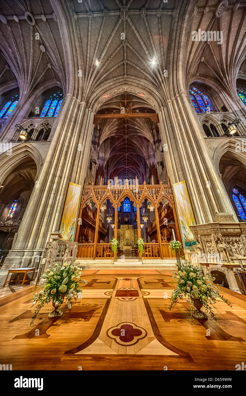 La Cattedrale Nazionale di Washington a Washington DC Foto Stock