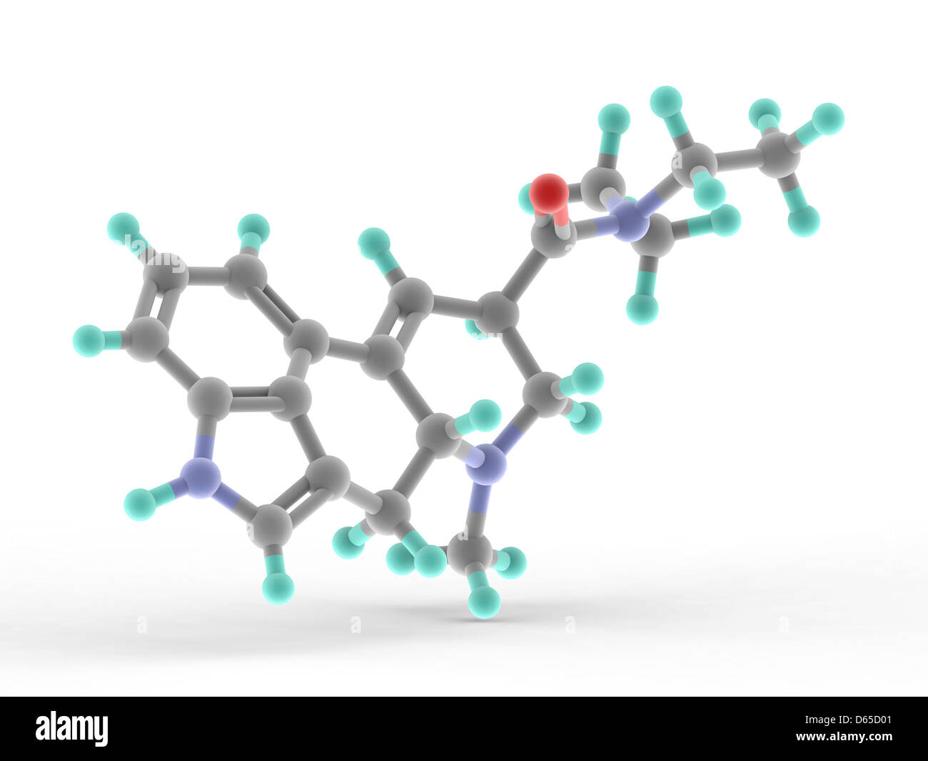 LSD molecola di farmaco Foto Stock