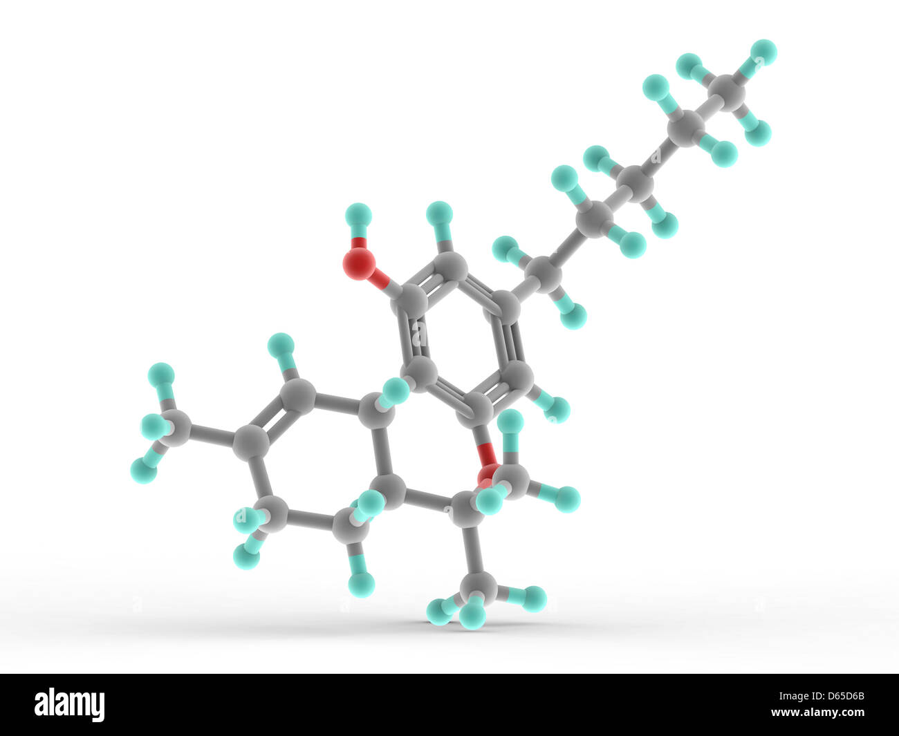 Il THC molecola di farmaco Foto Stock