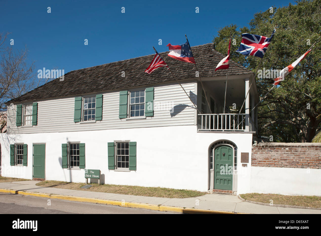 GONZALEZ ALVAREZ HOUSE SANT AGOSTINO storica società Saint Augustine, Florida USA Foto Stock