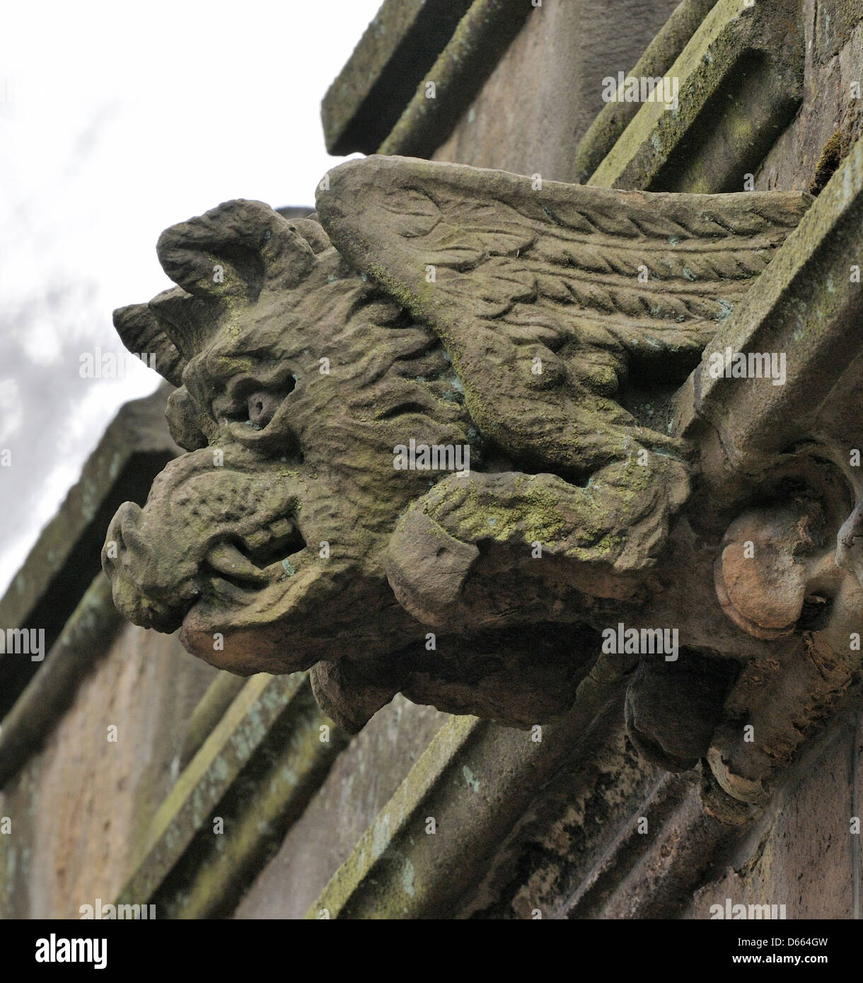 Grottesco a San Lorenzo è la Chiesa, Chorley, Regno Unito Foto Stock