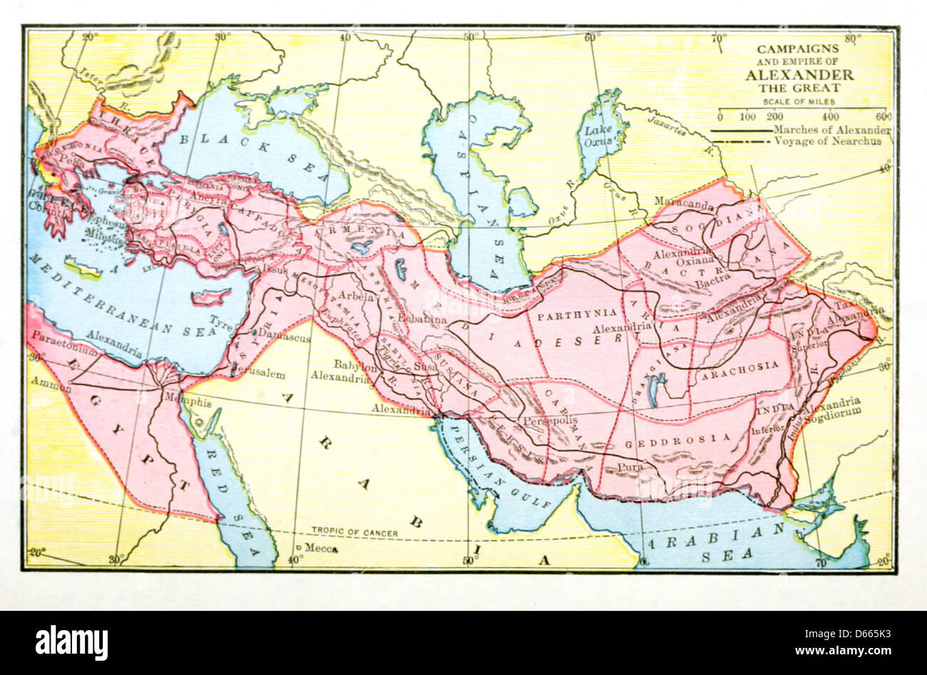 Un libro di storia del 1922 che illustra la linea temporale dagli umani preistorici all'era di Colombo, con un focus sull'impero e le campagne di Alessandro Magno. La mappa fornisce una rappresentazione visiva degli imperi storici e della loro influenza geografica fino al 1500 d.C. Foto Stock Un libro di storia del 1922 che illustra la linea temporale dagli umani preistorici all'era di Colombo, con un focus sull'impero e le campagne di Alessandro Magno. La mappa fornisce una rappresentazione visiva degli imperi storici e della loro influenza geografica fino al 1500 d.C. Foto Stock