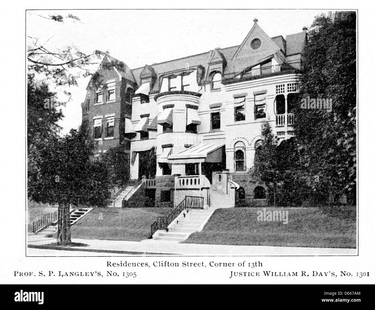Un annuncio del 1904 che promuove Columbia Heights a Washington D.C., evidenziando le sue attrattive come quartiere residenziale. Sottolinea l'attrattiva dell'area per i ricchi proprietari di case durante l'inizio del XX secolo. Foto Stock