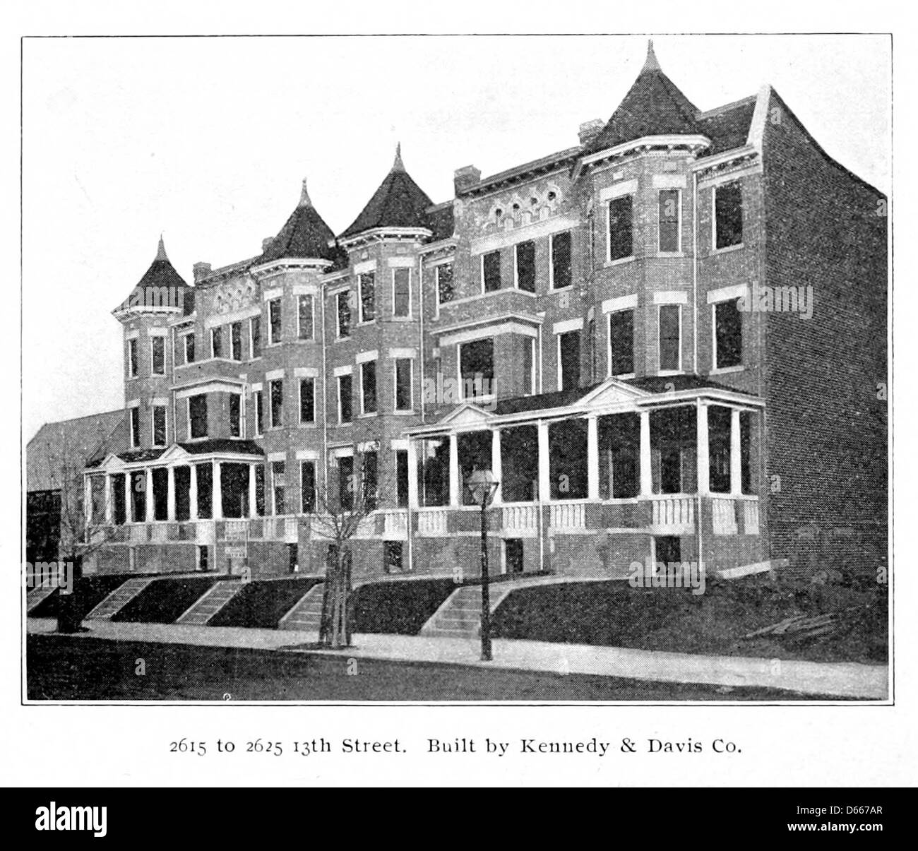 Una dichiarazione promozionale del 1904 che sottolinea i vantaggi di Columbia Heights, un quartiere residenziale ricco di Washington D.C. l'immagine sottolinea le case private della zona e il suo fascino per le famiglie benestanti, riflettendo lo sviluppo urbano e la vita di lusso all'inizio del XX secolo. Foto Stock