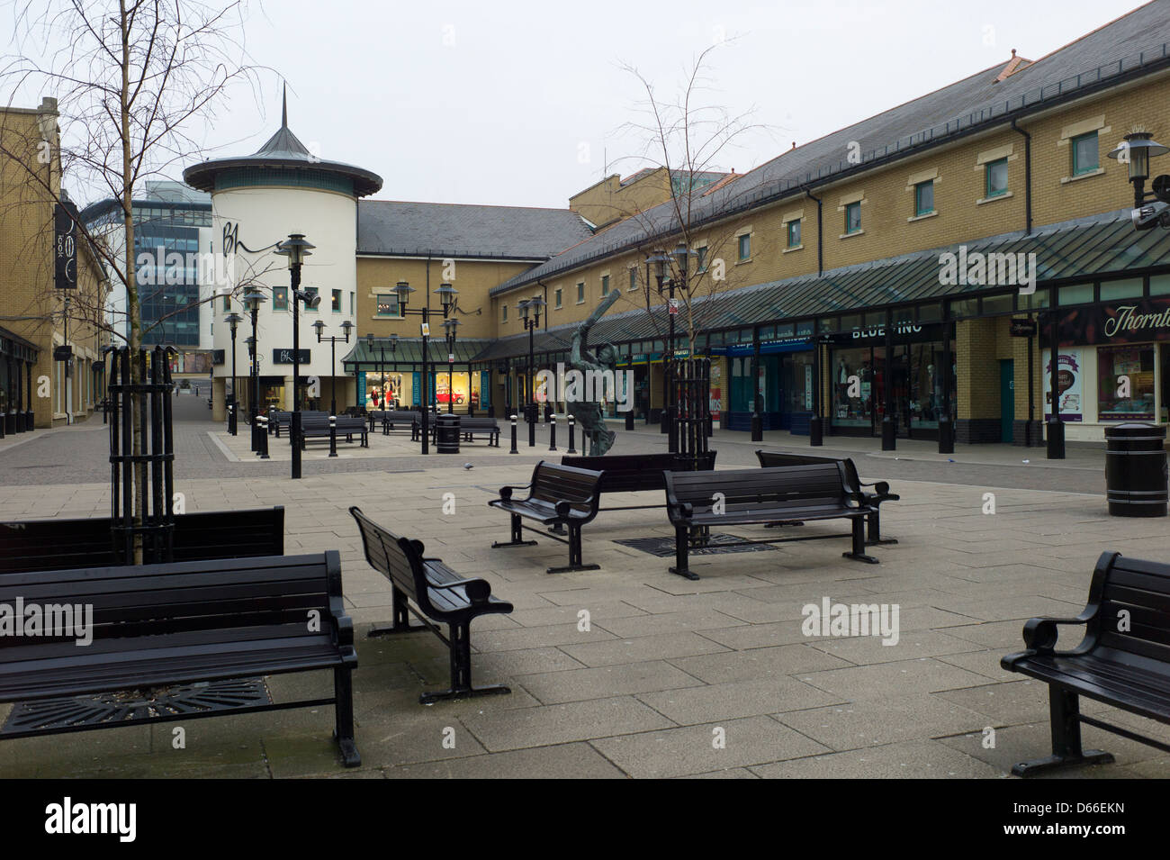 Vuoto shopping centre, Hastings, Regno Unito Foto Stock