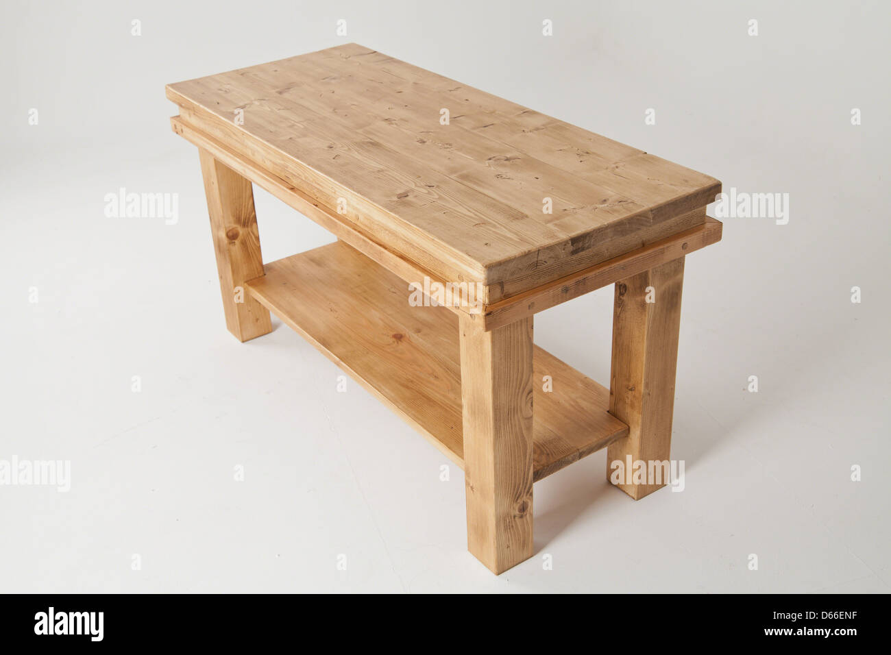 Bespoke tavolo da caffè in legno Foto Stock