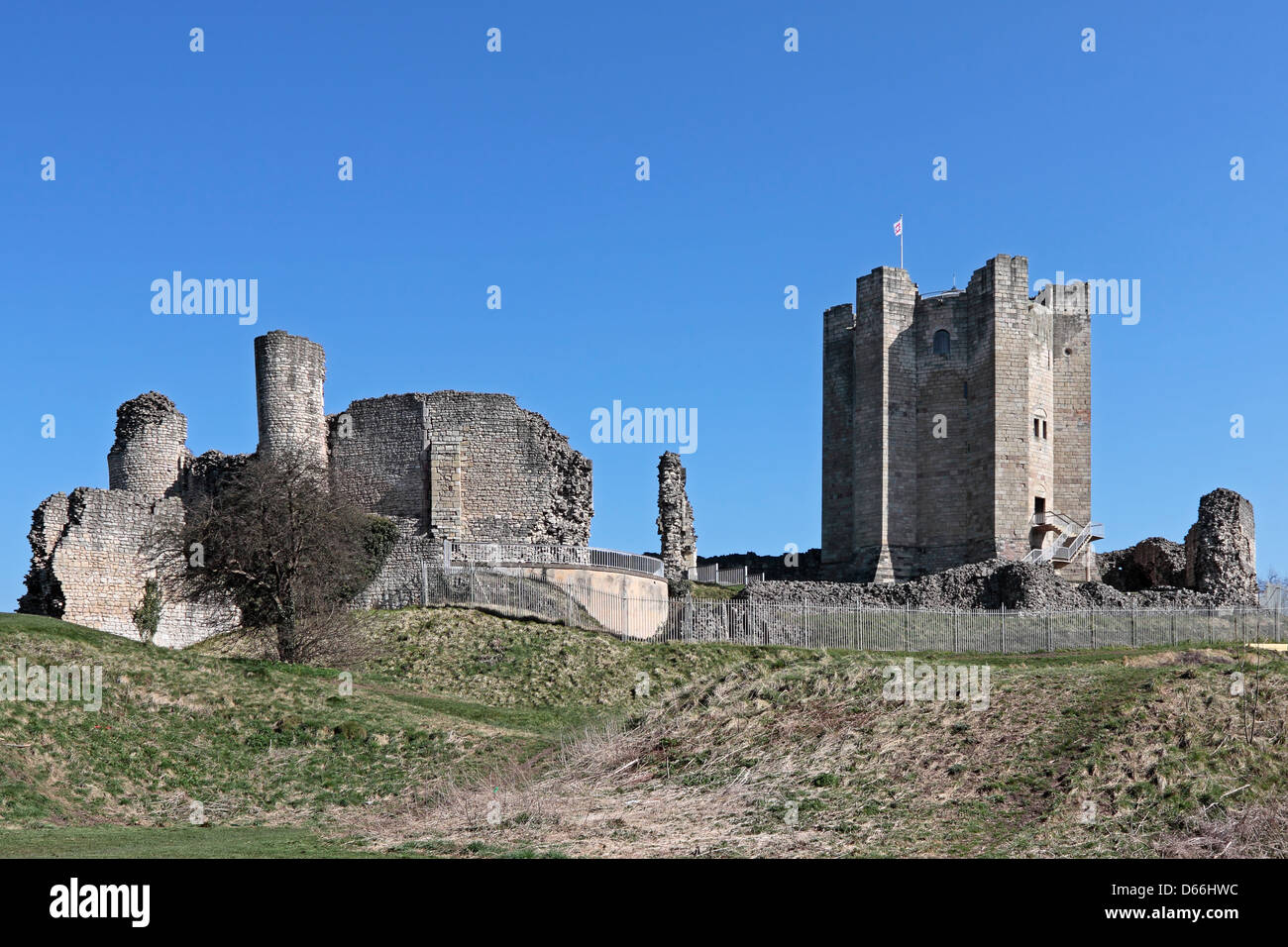 Conisbrough Castle Foto Stock