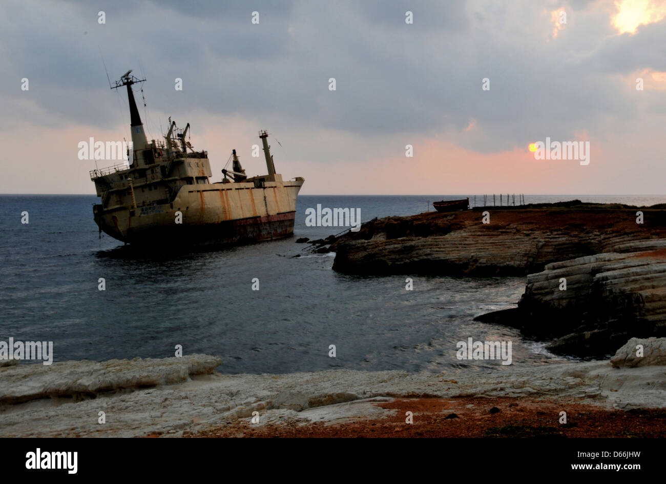 Relitto del EDRO 111 (Freetown) Cipro. Foto Stock