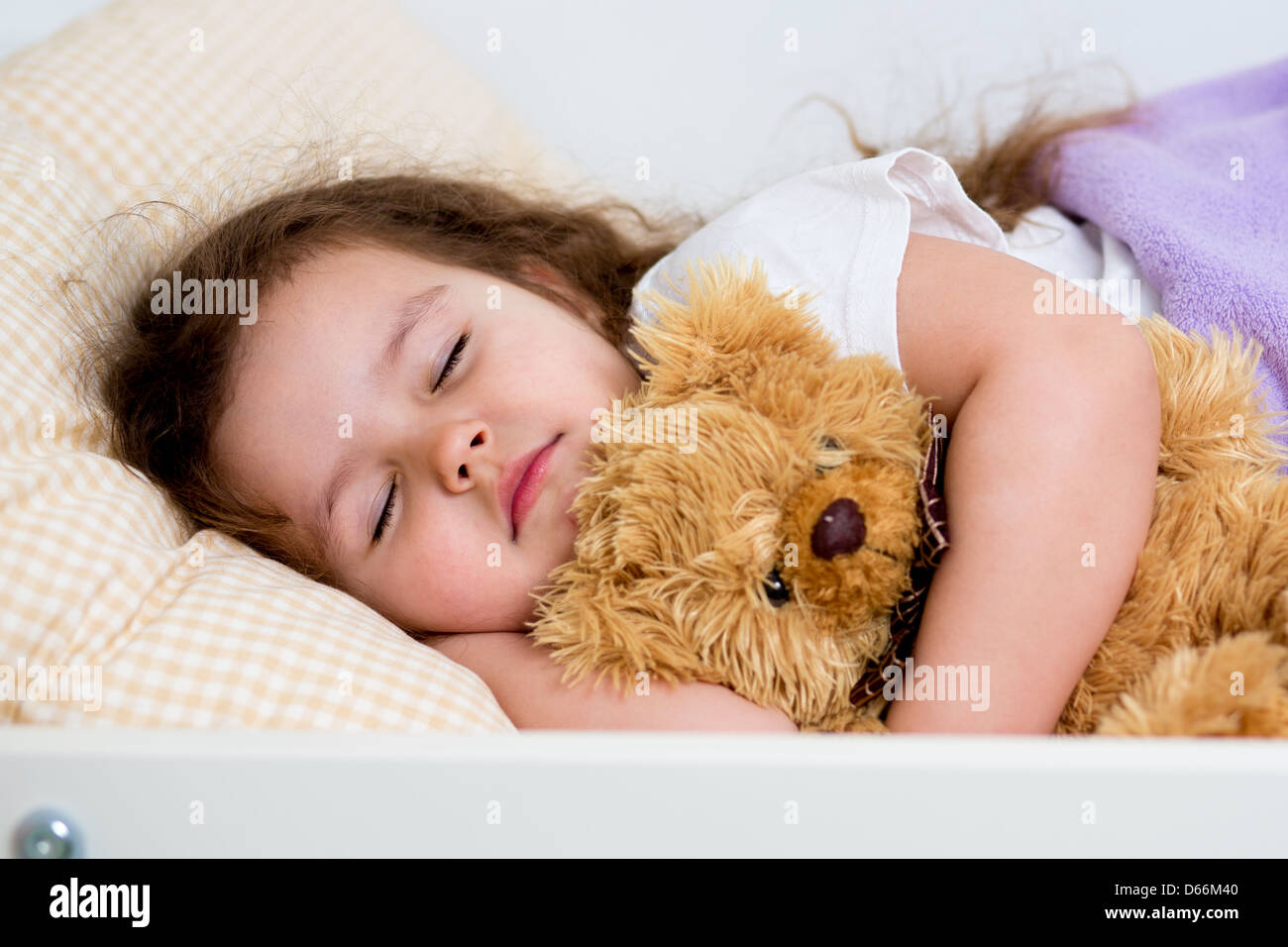 Kid ragazza dorme Foto Stock