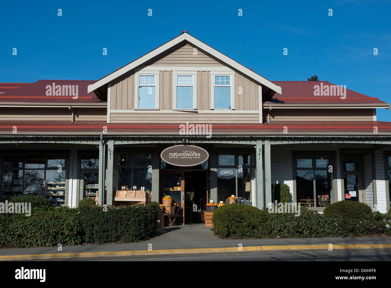 Natureworks Store Gange Saltspring Island in Canada Foto Stock